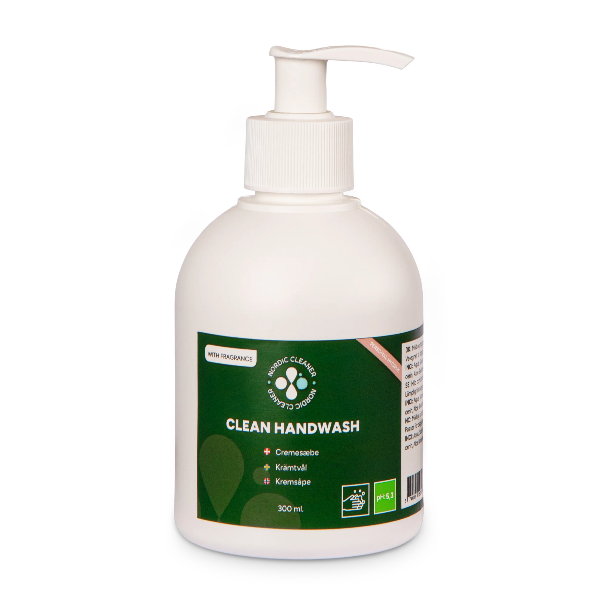Clean Handwash - Cremesæbe m/Aloe Vera 12x300 ml